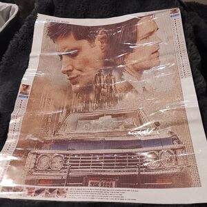 Vintage Car and Portrait Art Canvas